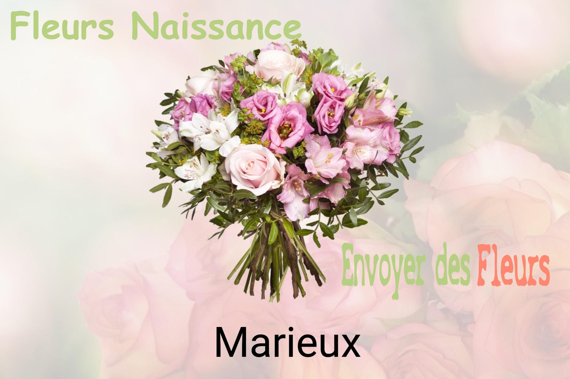Bouquet de fleurs de naissance livré à Marieux